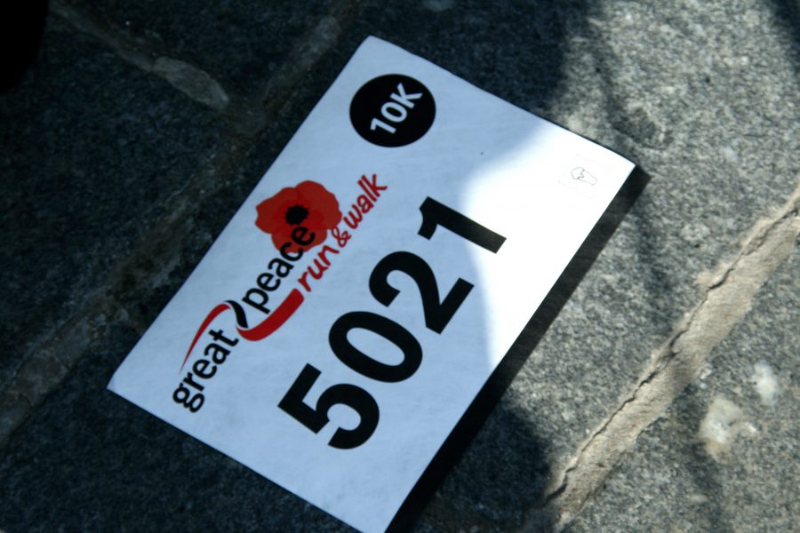 Teilnahme am Great Peace Run in Ypern anlässlich des 100-jährigen Jubiläums des Endes des Ersten Weltkrieges