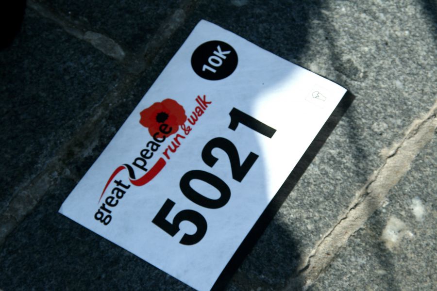 Teilnahme am Great Peace Run in Ypern anlässlich des 100-jährigen Jubiläums des Endes des Ersten Weltkrieges