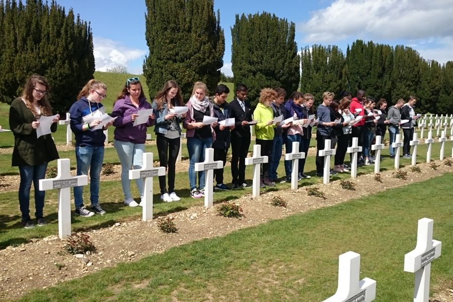 Teilnahme an einer Gedenkfeier in Verdun