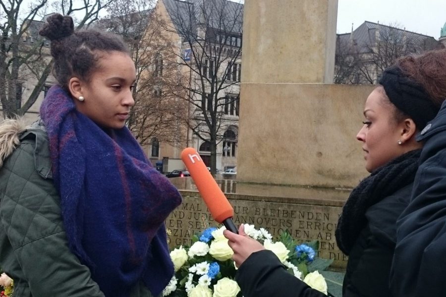 Kranzniederlegung am Holocaustdenkmal