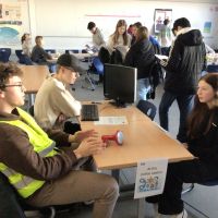 Das Sprachendorf in Jg. 8 gestaltet von Jg. 12/13